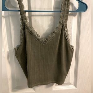 American Eagle Lace Cropped Top